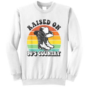 Raised On 90's Country Music Funny Sweatshirt