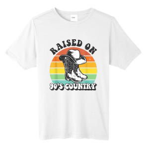 Raised On 90's Country Music Funny Tall Fusion ChromaSoft Performance T-Shirt