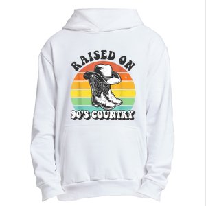 Raised On 90's Country Music Funny Urban Pullover Hoodie