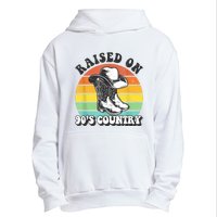 Raised On 90's Country Music Funny Urban Pullover Hoodie