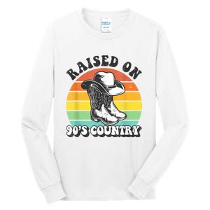 Raised On 90's Country Music Funny Tall Long Sleeve T-Shirt