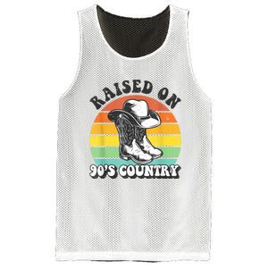 Raised On 90's Country Music Funny Mesh Reversible Basketball Jersey Tank