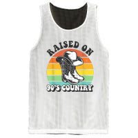 Raised On 90's Country Music Funny Mesh Reversible Basketball Jersey Tank