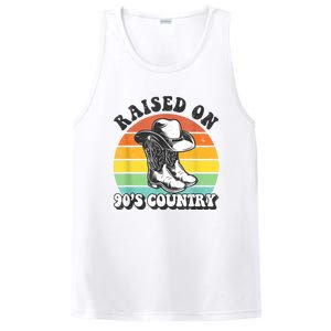 Raised On 90's Country Music Funny PosiCharge Competitor Tank