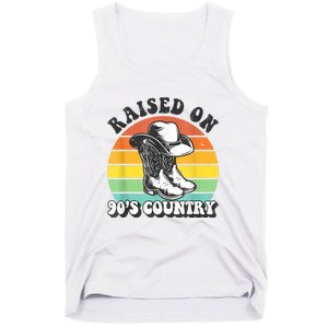 Raised On 90's Country Music Funny Tank Top