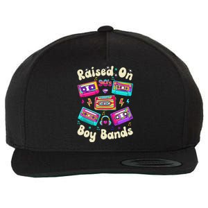 Raised On 90s Boy Bands Cassette Tape Retro Wool Snapback Cap