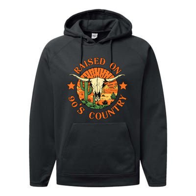 Raised On 90s Country Performance Fleece Hoodie