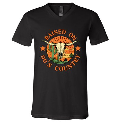 Raised On 90s Country V-Neck T-Shirt