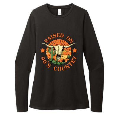 Raised On 90s Country Womens CVC Long Sleeve Shirt