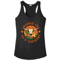 Raised On 90s Country Ladies PosiCharge Competitor Racerback Tank