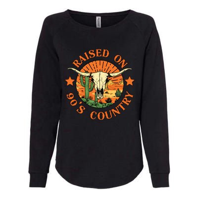 Raised On 90s Country Womens California Wash Sweatshirt