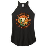 Raised On 90s Country Women's Perfect Tri Rocker Tank