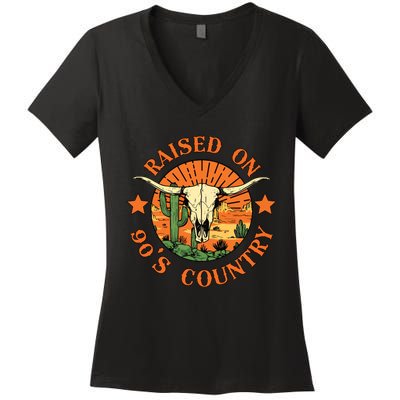 Raised On 90s Country Women's V-Neck T-Shirt