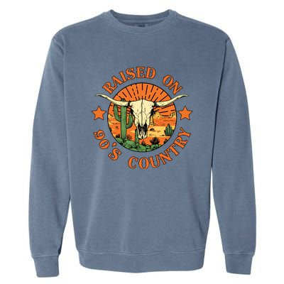 Raised On 90s Country Garment-Dyed Sweatshirt