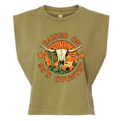 Raised On 90s Country Garment-Dyed Women's Muscle Tee