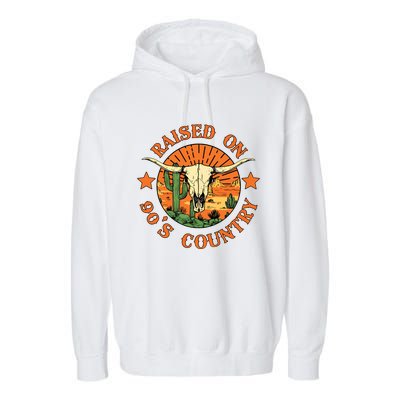 Raised On 90s Country Garment-Dyed Fleece Hoodie