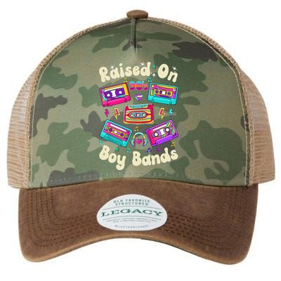 Raised On 90s Boy Bands Cassette Tape Retro Legacy Tie Dye Trucker Hat