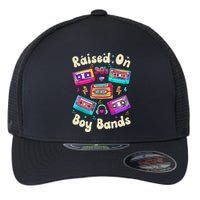 Raised On 90s Boy Bands Cassette Tape Retro Flexfit Unipanel Trucker Cap