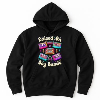 Raised On 90s Boy Bands Cassette Tape Retro Hoodie