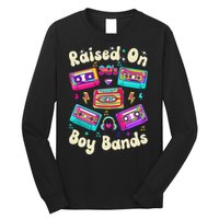 Raised On 90s Boy Bands Cassette Tape Retro Long Sleeve Shirt