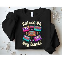 Raised On 90s Boy Bands Cassette Tape Retro Sweatshirt