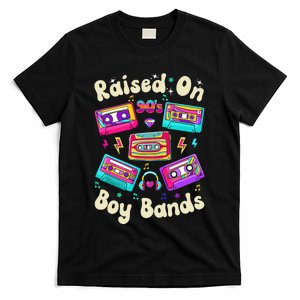 Raised On 90s Boy Bands Cassette Tape Retro T-Shirt