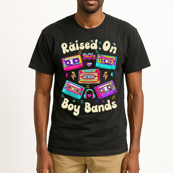 Raised On 90s Boy Bands Cassette Tape Retro Tall T-Shirt