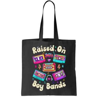 Raised On 90s Boy Bands Cassette Tape Retro Bag