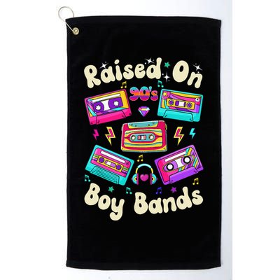 Raised On 90s Boy Bands Cassette Tape Retro Golf Towel
