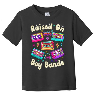 Raised On 90s Boy Bands Cassette Tape Retro Toddler T-Shirt