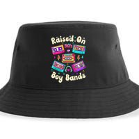 Raised On 90s Boy Bands Cassette Tape Sustainable Bucket Hat