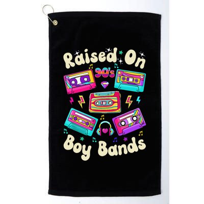 Raised On 90s Boy Bands Cassette Tape Golf Towel