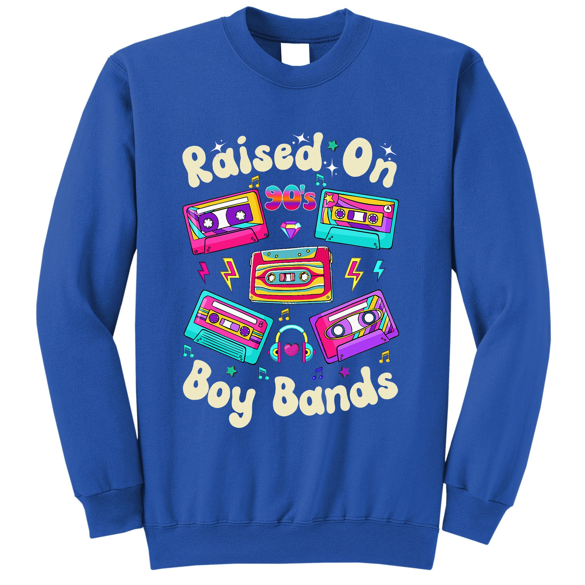 Raised On 90s Boy Bands Cassette Tape Sweatshirt