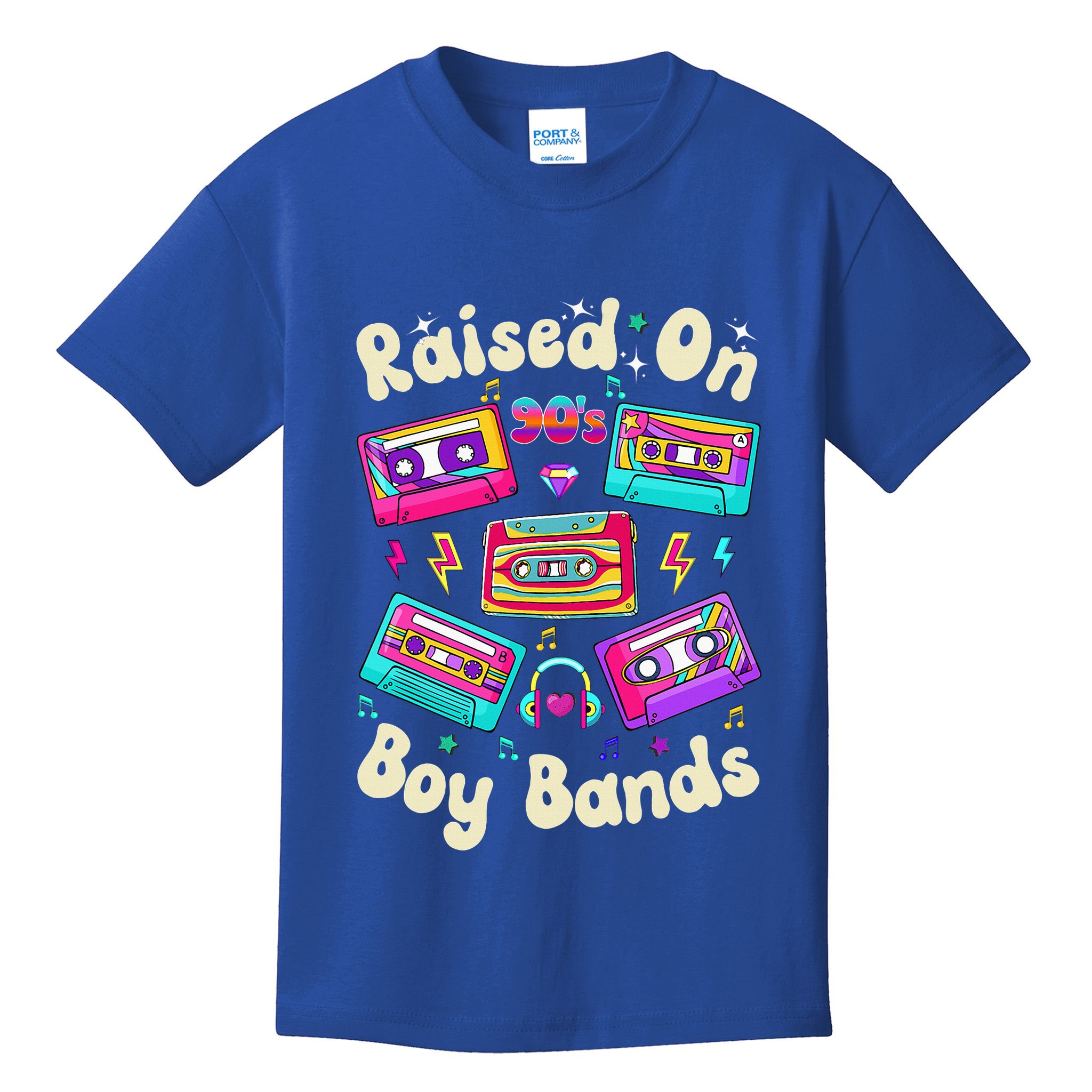 Raised On 90s Boy Bands Cassette Tape Kids T-Shirt