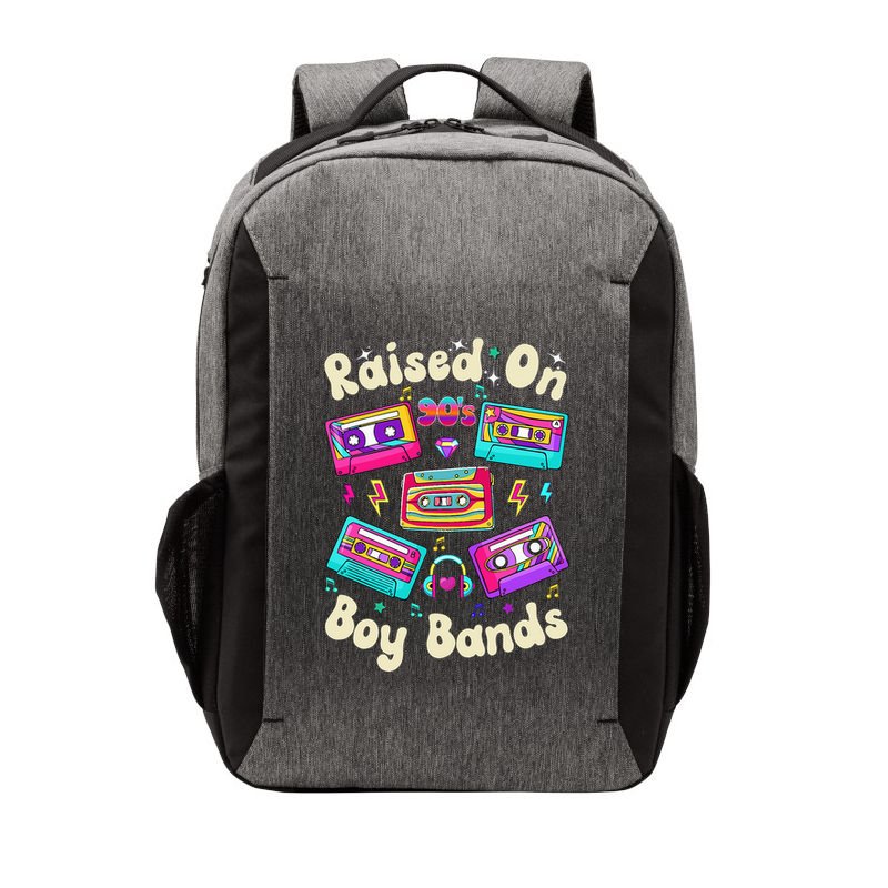 Raised On 90s Boy Bands Cassette Tape Vector Backpack