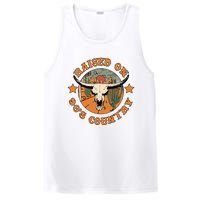 Raised On 90s Country Cow Skull Southern Western PosiCharge Competitor Tank