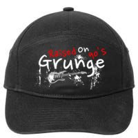 Raised On 90S Grunge Rock Music Lover 7-Panel Snapback Hat