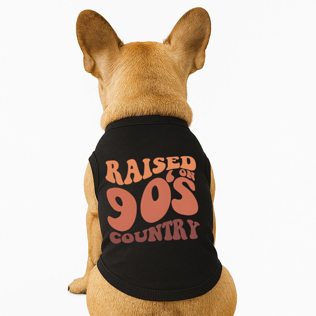 Raised On 90s Country Retro 90S Country Doggie Tank