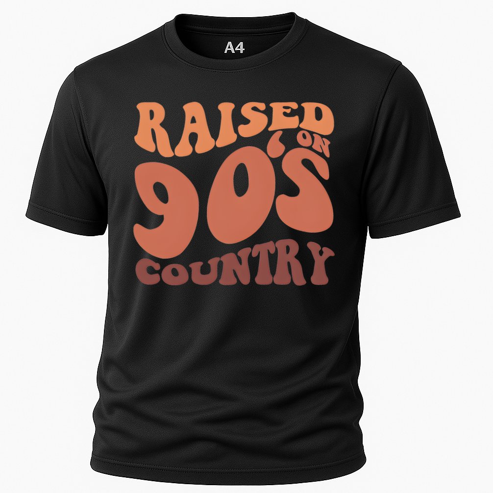Raised On 90s Country Retro 90S Country Cooling Performance Crew T-Shirt