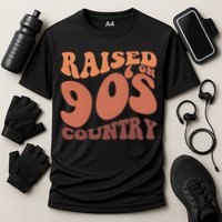 Raised On 90s Country Retro 90S Country Cooling Performance Crew T-Shirt