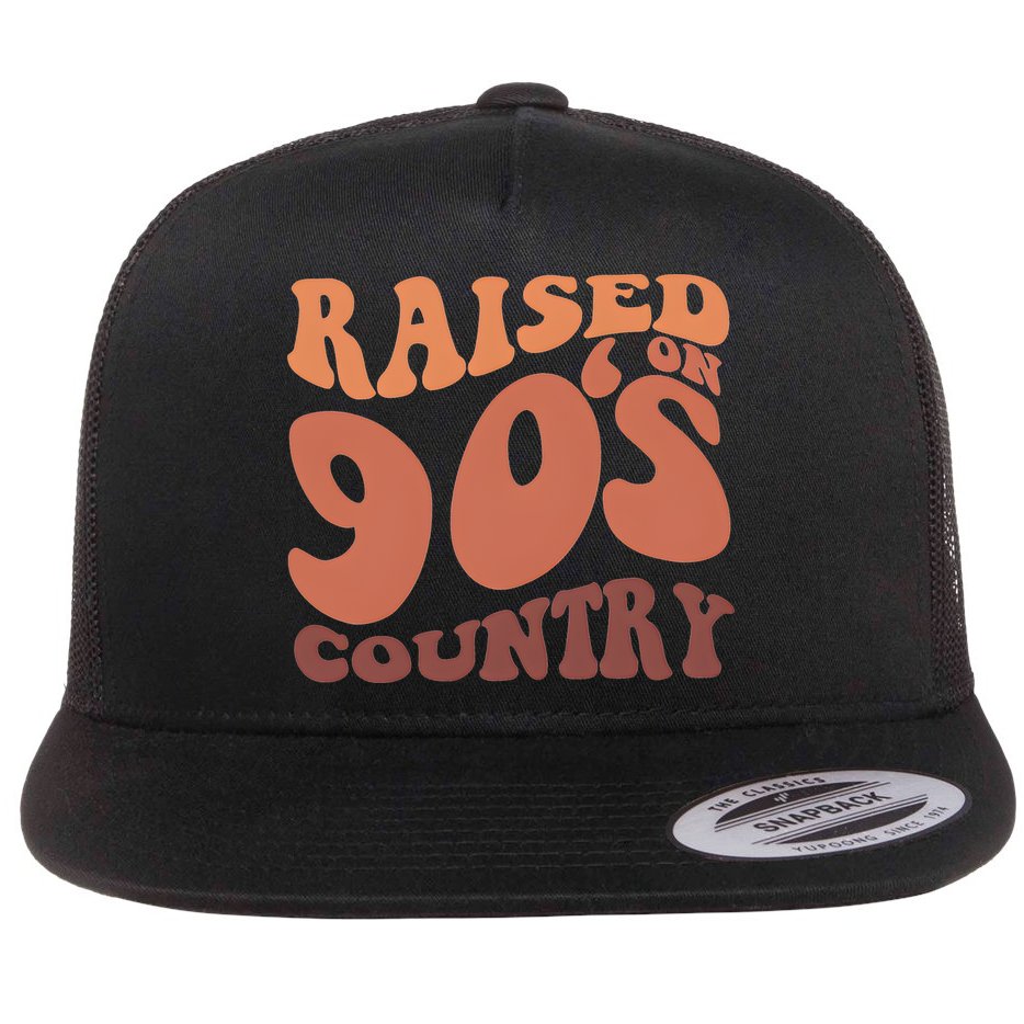 Raised On 90s Country Retro 90S Country Flat Bill Trucker Hat