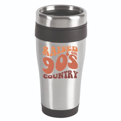 Raised On 90s Country Retro 90S Country 16oz Travel Tumbler