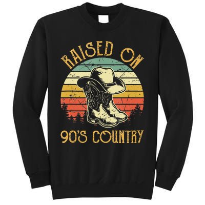 Raised On 90s Country Music Vintage Cowgirl Western Sweatshirt