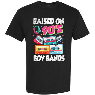 Raised On 90s Boy Bands Cassette Tape Retro Garment-Dyed Heavyweight T-Shirt