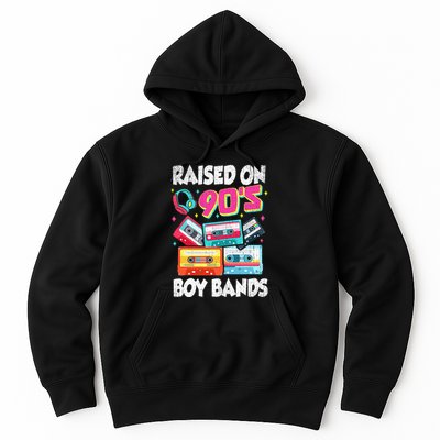 Raised On 90s Boy Bands Cassette Tape Retro Hoodie
