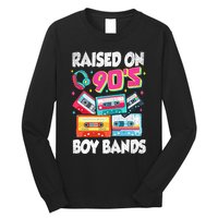 Raised On 90s Boy Bands Cassette Tape Retro Long Sleeve Shirt