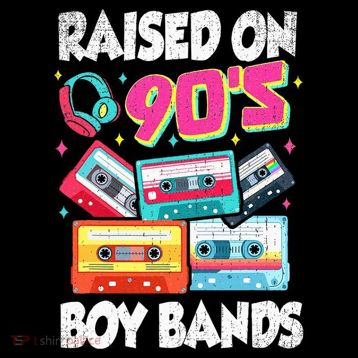 Raised On 90s Boy Bands Cassette Tape Retro Flatbill Hat
