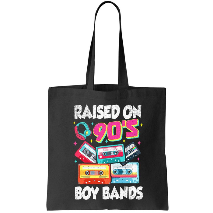 Raised On 90s Boy Bands Cassette Tape Retro Bag