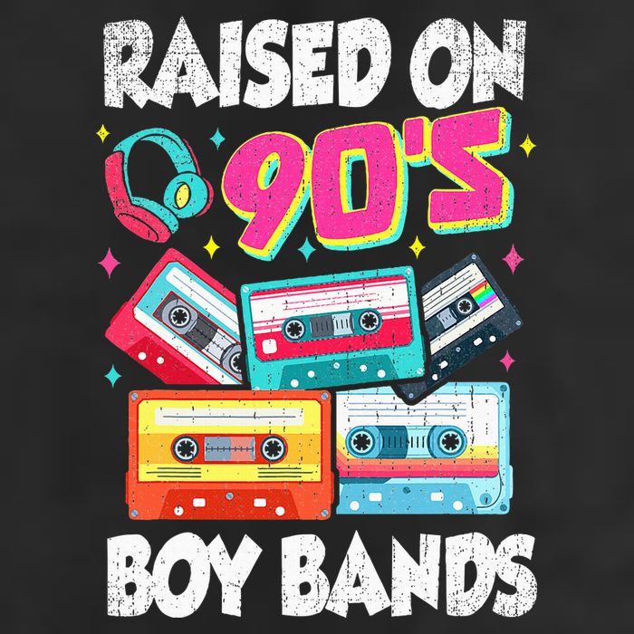 Raised On 90s Boy Bands Cassette Tape Retro 25L Jumbo Tote