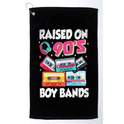 Raised On 90s Boy Bands Cassette Tape Retro Golf Towel